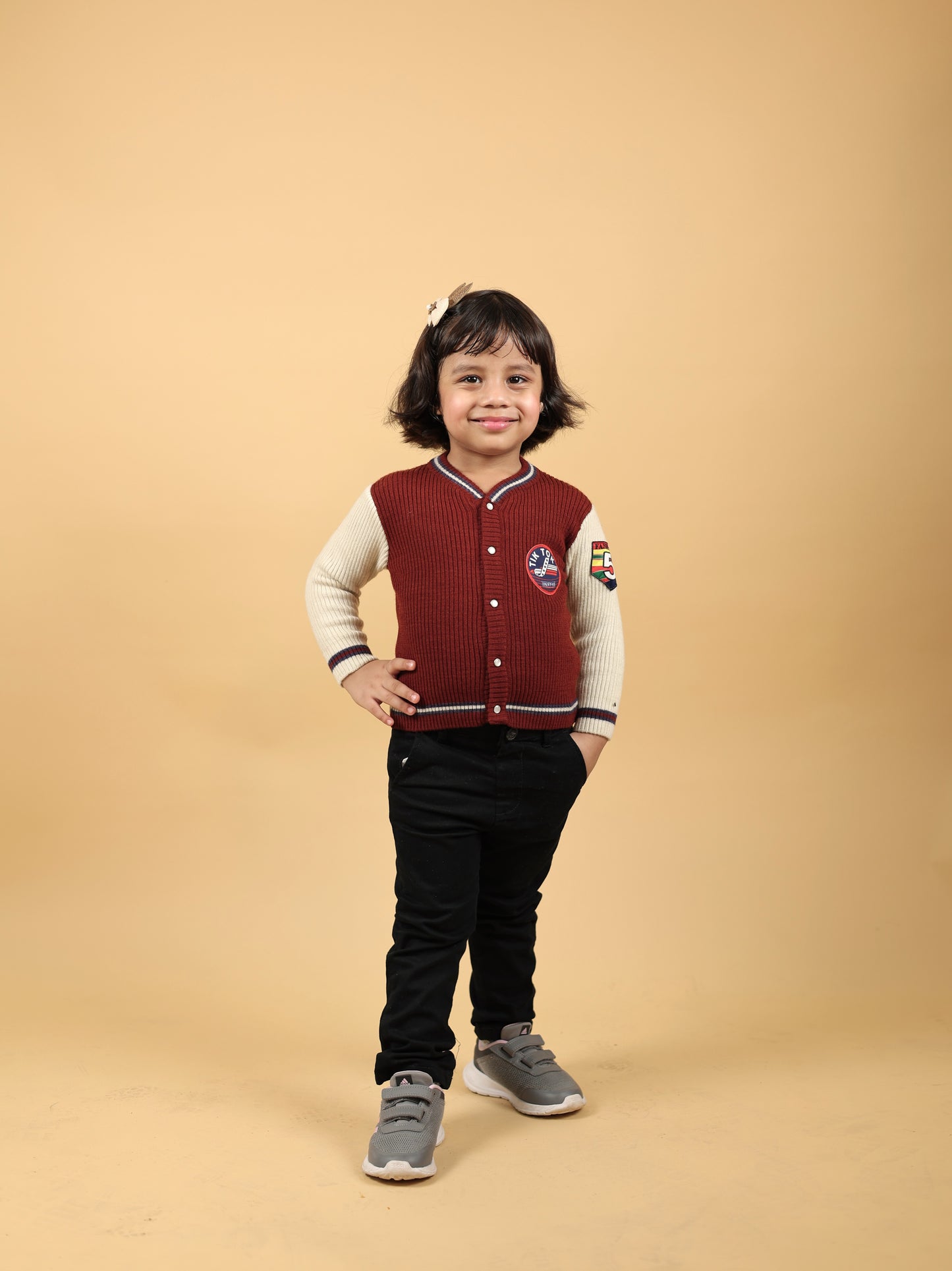 Crimson Frost Pure Merino Wool Herb Dyed Varsity Jacket