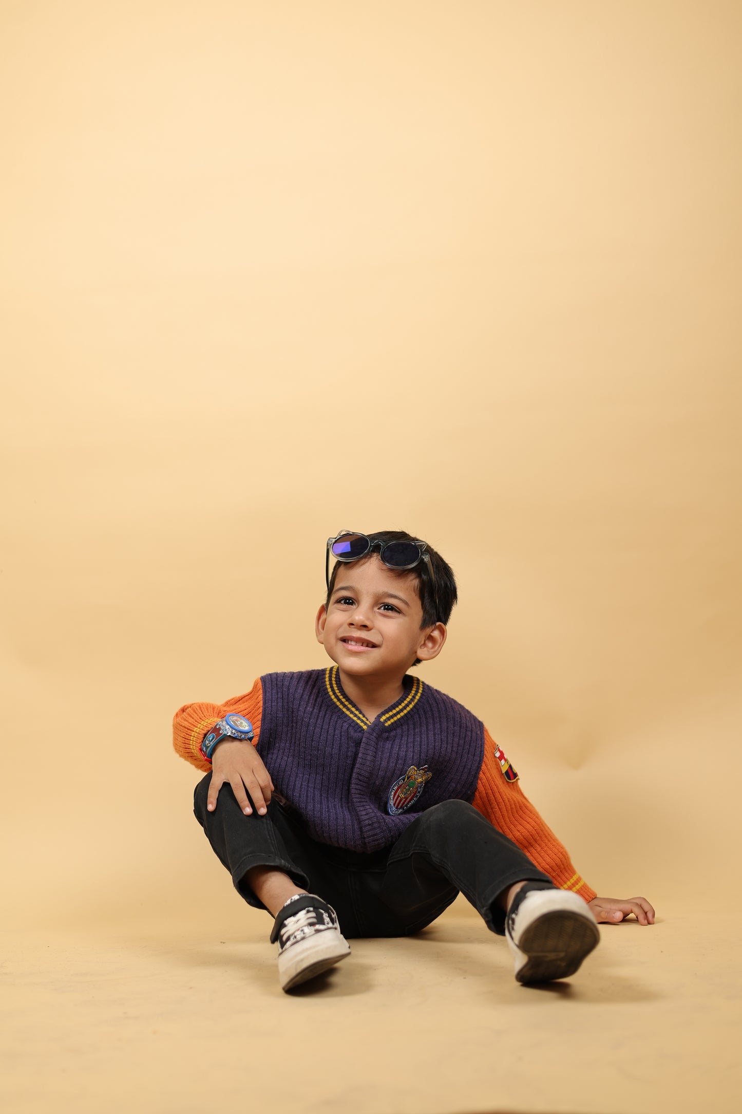 Tangerine Tide Pure Merino Wool Herb Dyed Varsity Jacket