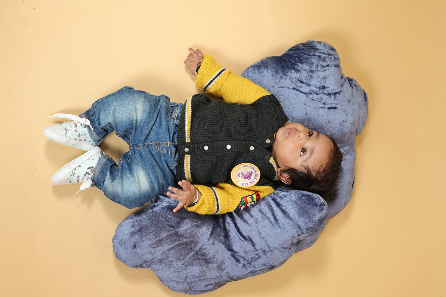 Honeycomb Hustle Pure Merino Wool Herb Dyed Varsity Jacket