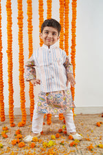 Tribal Floral Coordinating Jacket, Kurta & Pajama