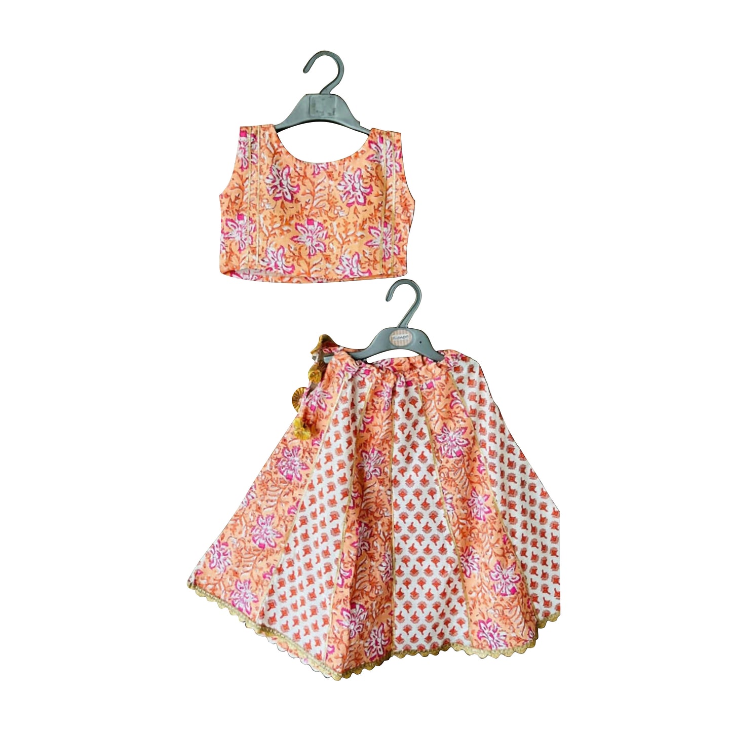 HAND BLOCK PRINTED LEHENGA CHOLI