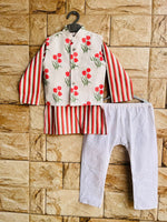 Tulip Bloom Jacket Kurta Set