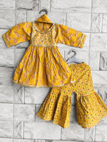 Kairi Coordinate Printed Kurti Sharara Suit Set