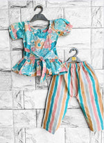 Floral Blue Print Co-ord Set