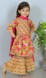 Meena Bageecha Angrakha Sharara Set