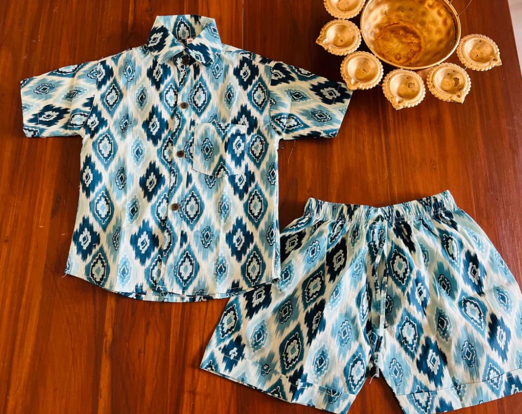 Indigo Play Ikkat Co-ord Set