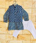 Indigo Mirage Kurta Jacket Set