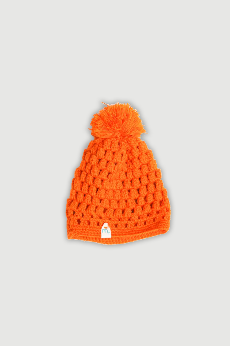 100% Pure Merino Wool Crochet Cap
