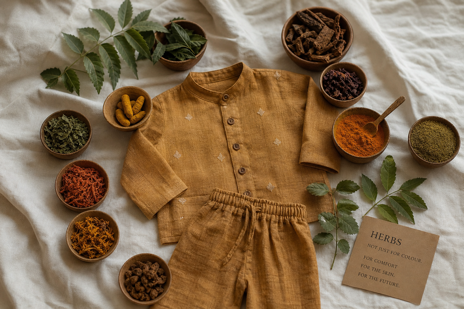 Why Ayurvedic Clothing Is Never Random: The Role of Herbs in Dyeing