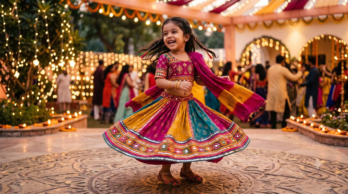 What to Dress Your Daughter in for Her First Navratri: A Lehenga Guide