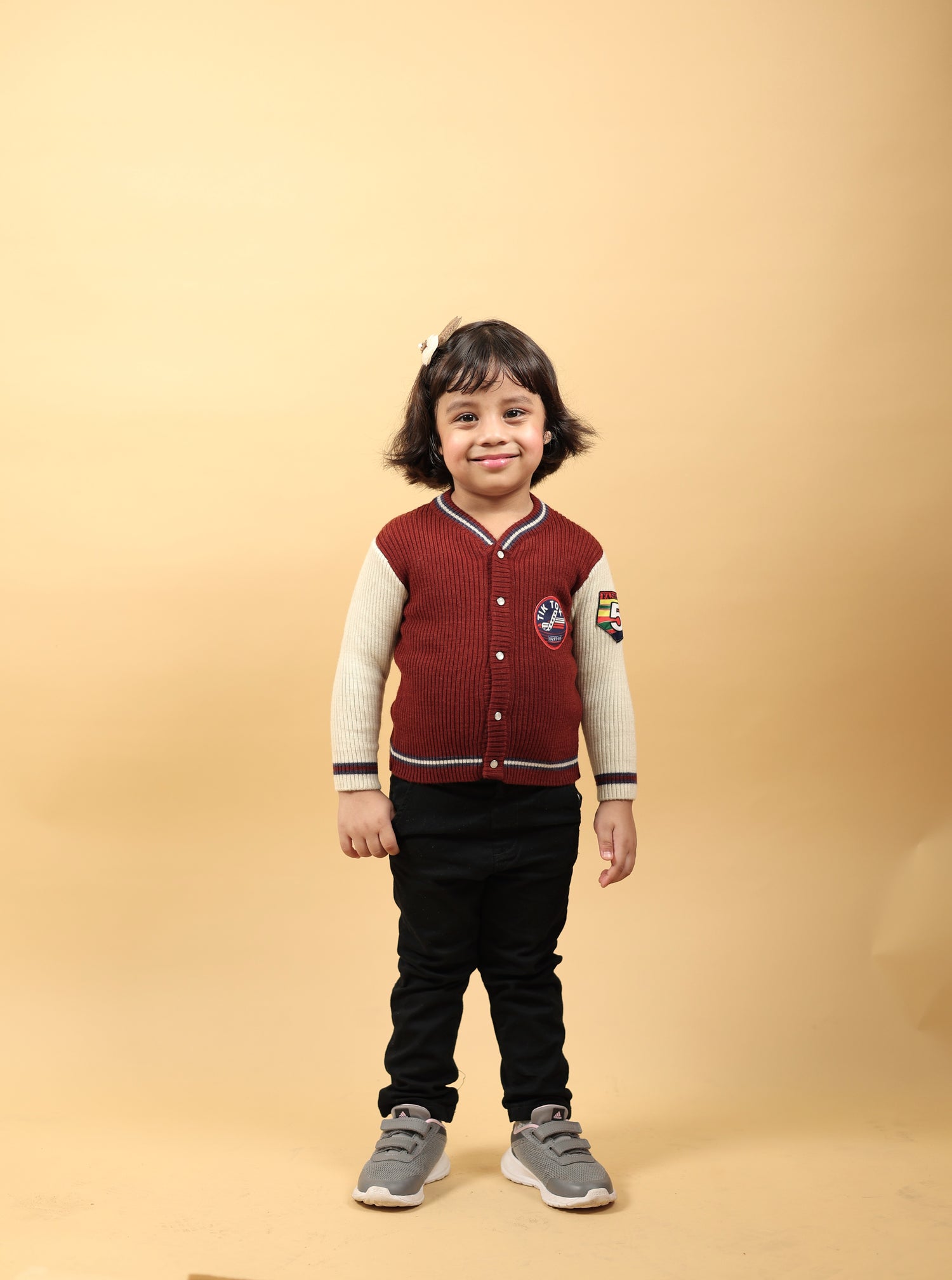 Crimson Frost Pure Merino Wool Herb Dyed Varsity Jacket