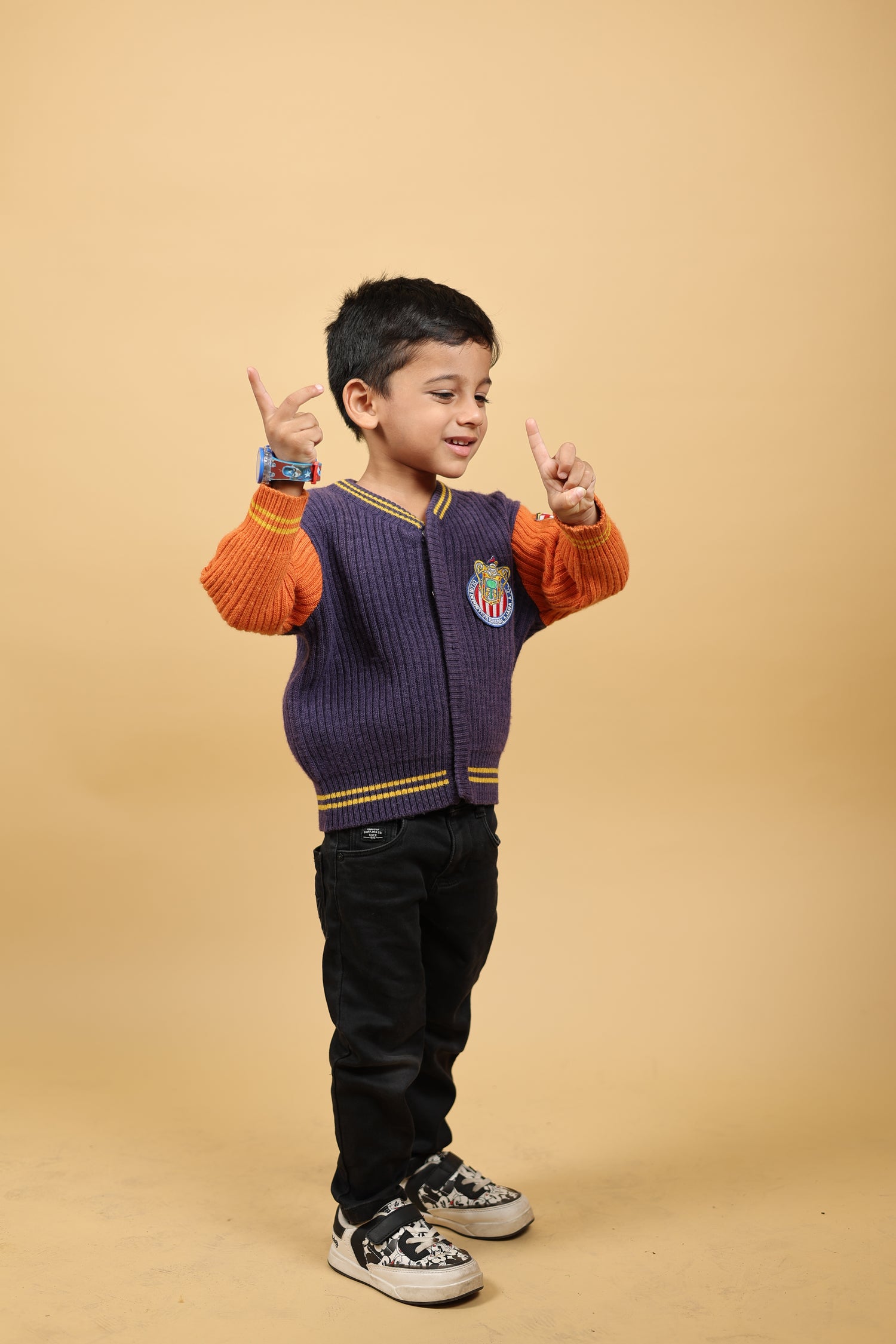 Tangerine Tide Pure Merino Wool Herb Dyed Varsity Jacket