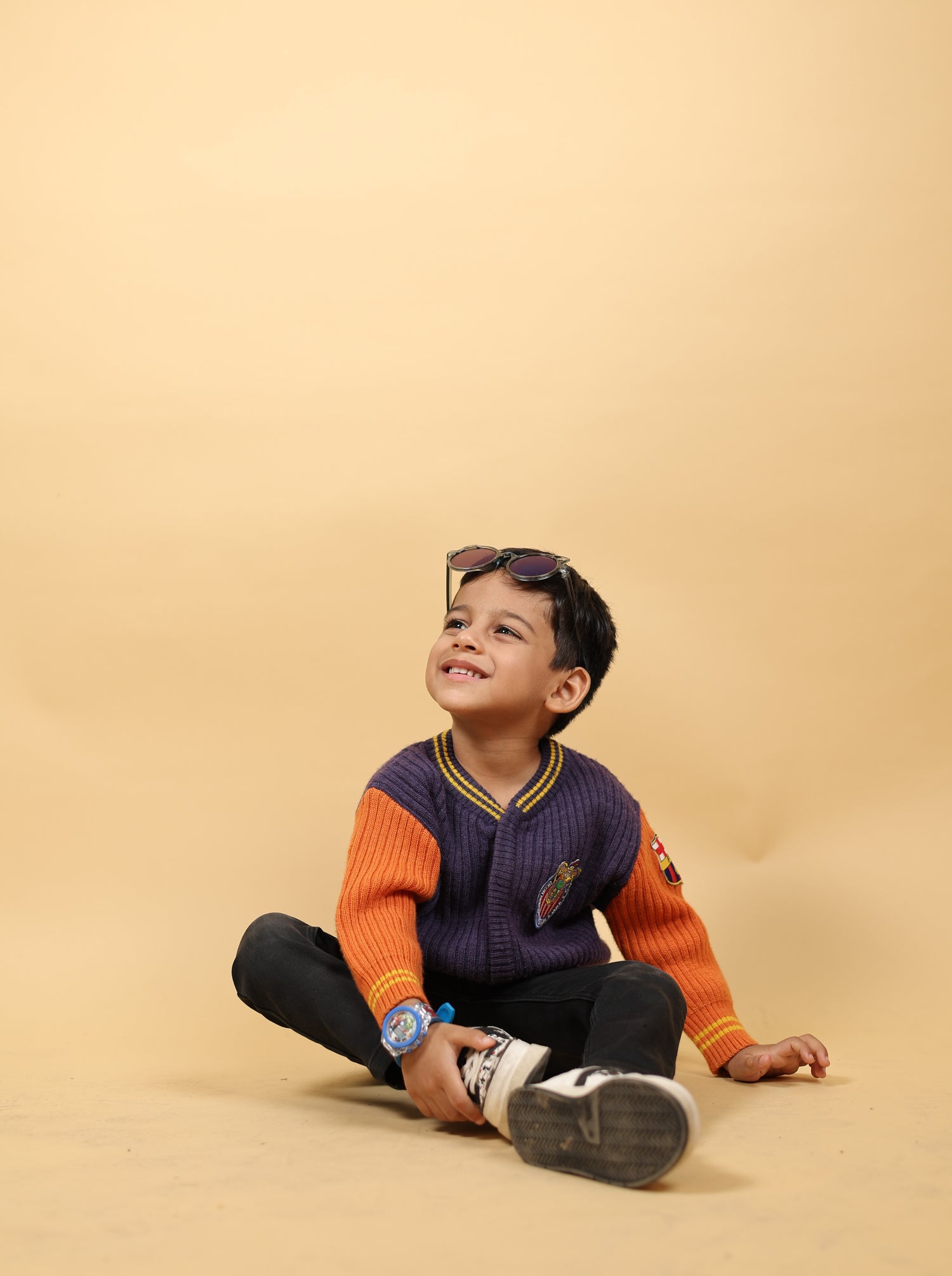 Tangerine Tide Pure Merino Wool Herb Dyed Varsity Jacket