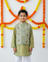 Kurta Pajama + Jacket Set
