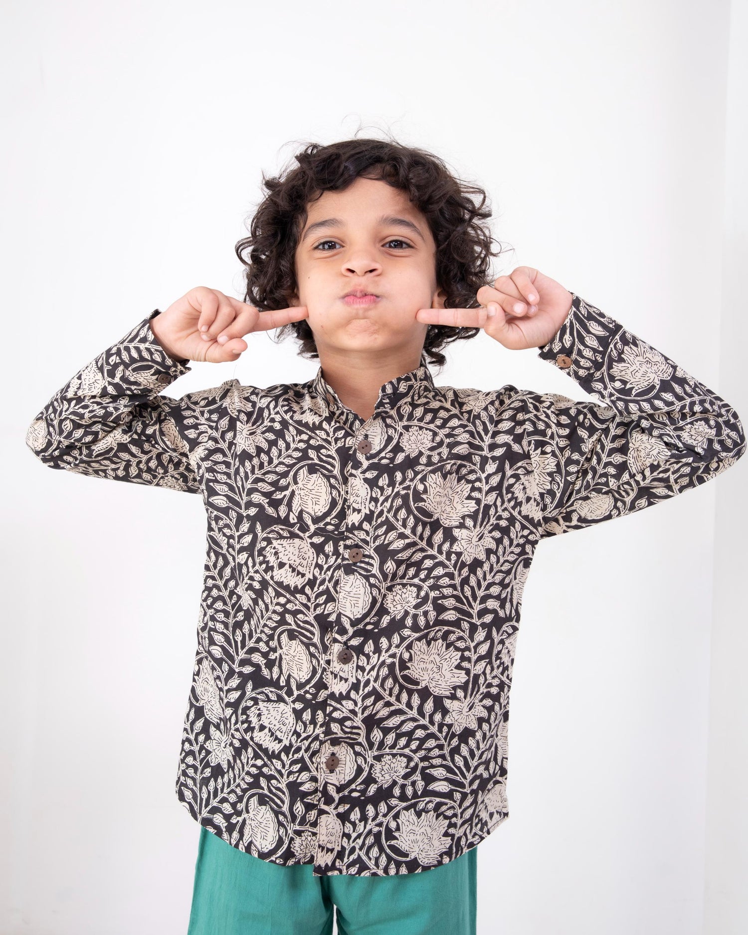 Vanya Block Printed Shirt