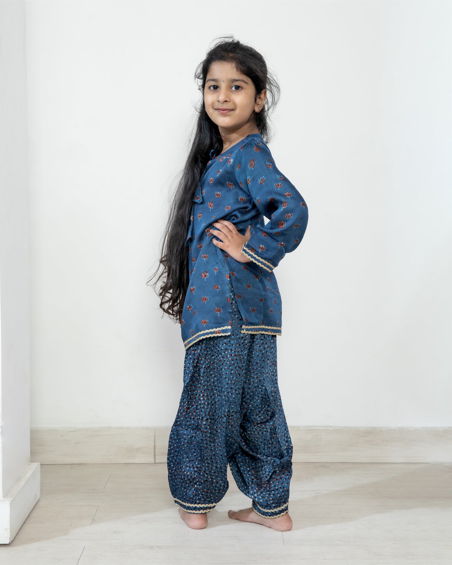 Dot & Bloom Dhoti Set
