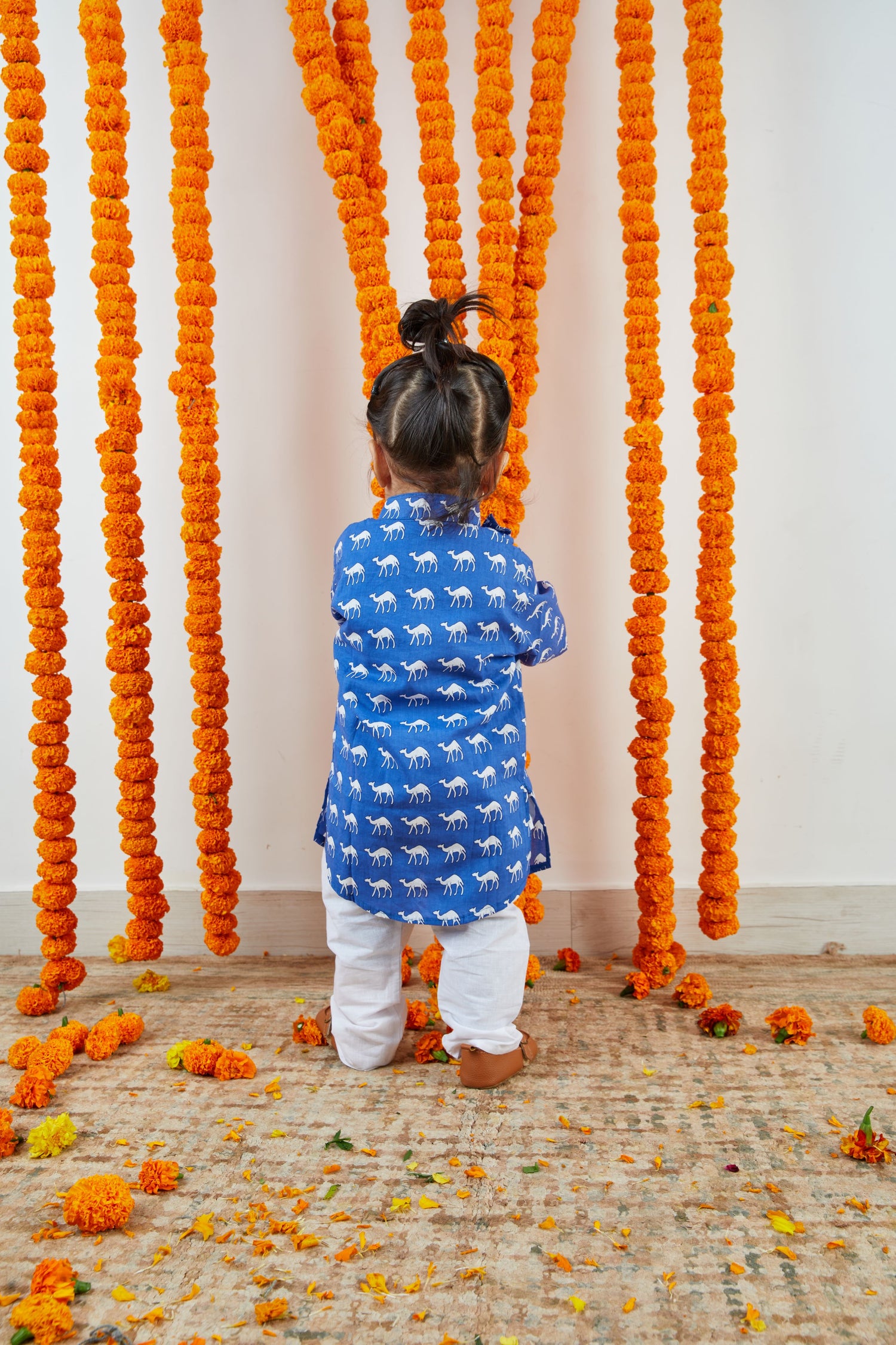 Camel Print Cotton Kurta Pajama