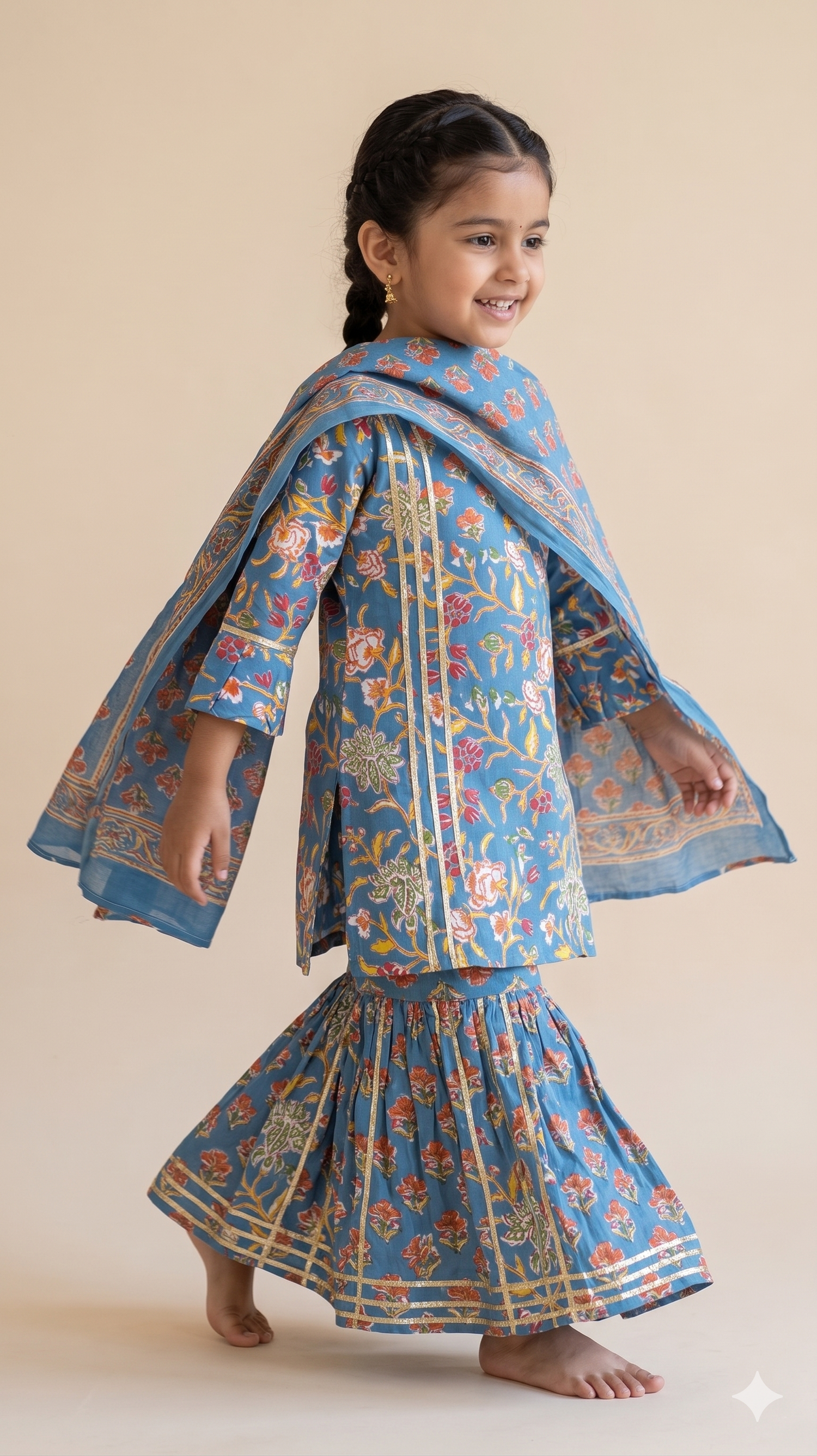 Indrani Kurta Sharara Set with Dupatta