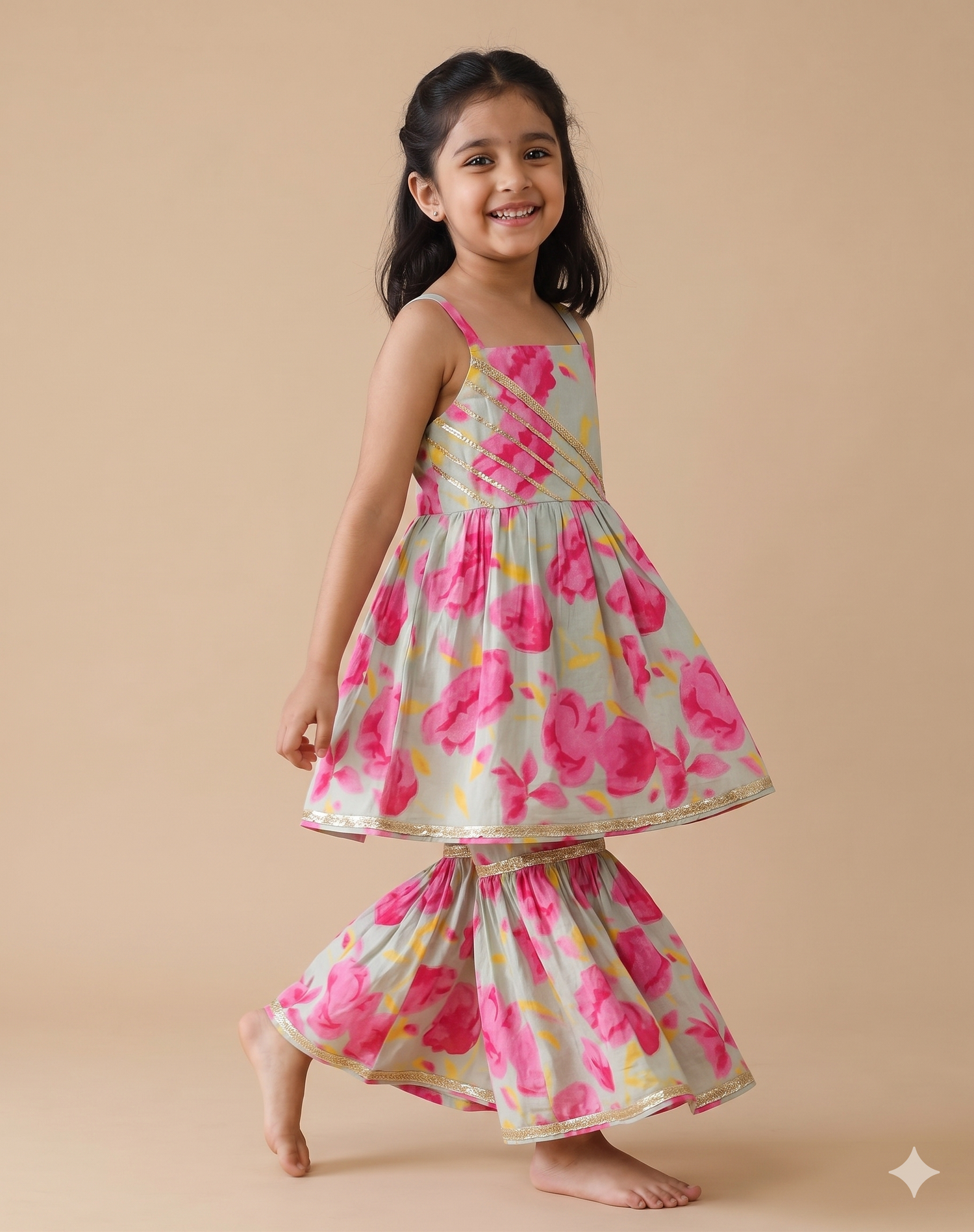 Khwaab-e-Gulaab Kurta Sharara Coord Set