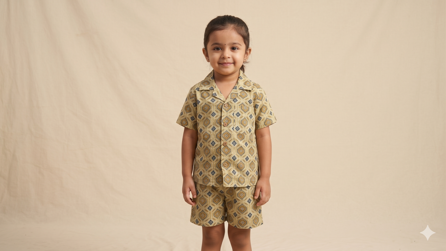 Sheesh Mahal Sage Block Print Co-ord Set