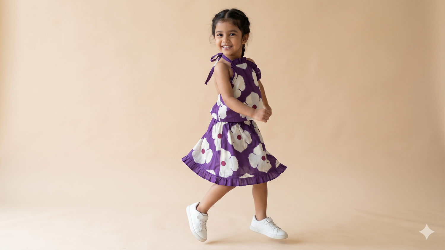 The Poppy Field Violet Halter and Skorts Set