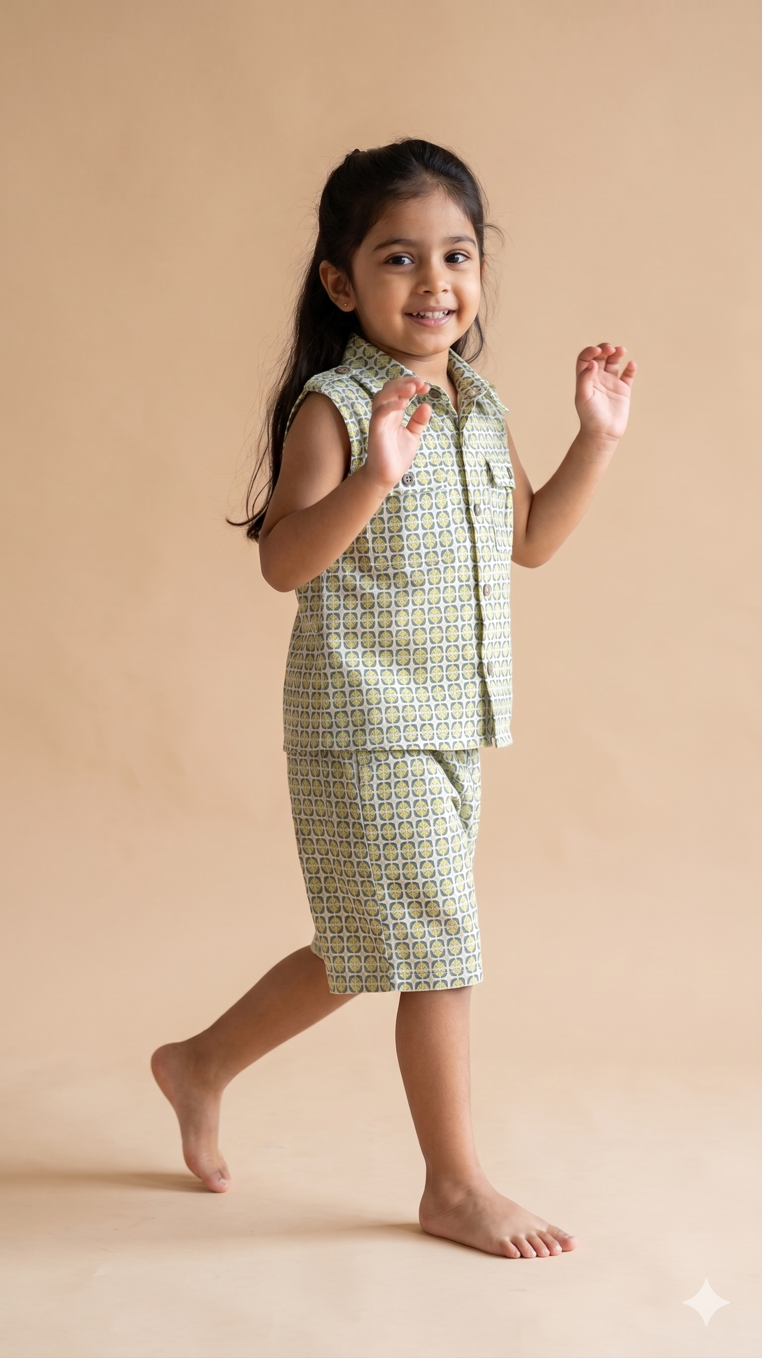 Unisex The Tile Garden Sage  Co-ord Set