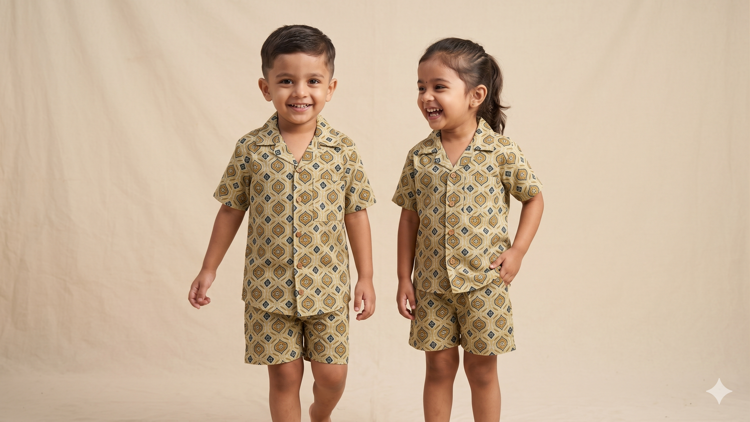 Sheesh Mahal Sage Block Print Co-ord Set