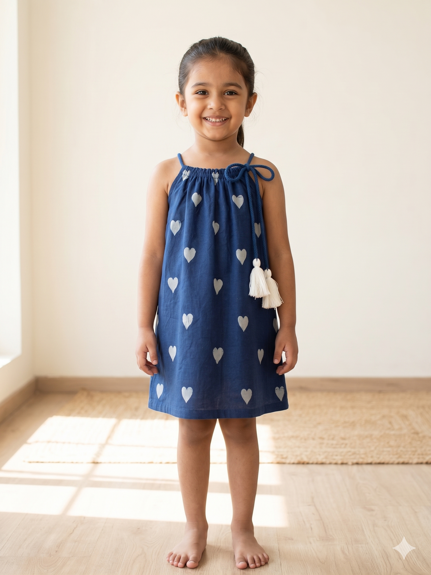 Dil Se Re Indigo Dabu Frock
