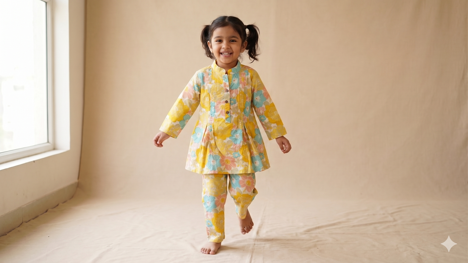 The Garden Hour Kurta Style Top Pant Set