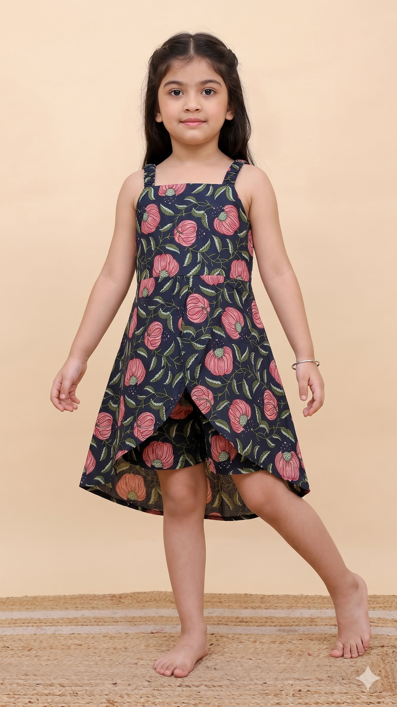 Amraai Navy Frock and Shorts Set