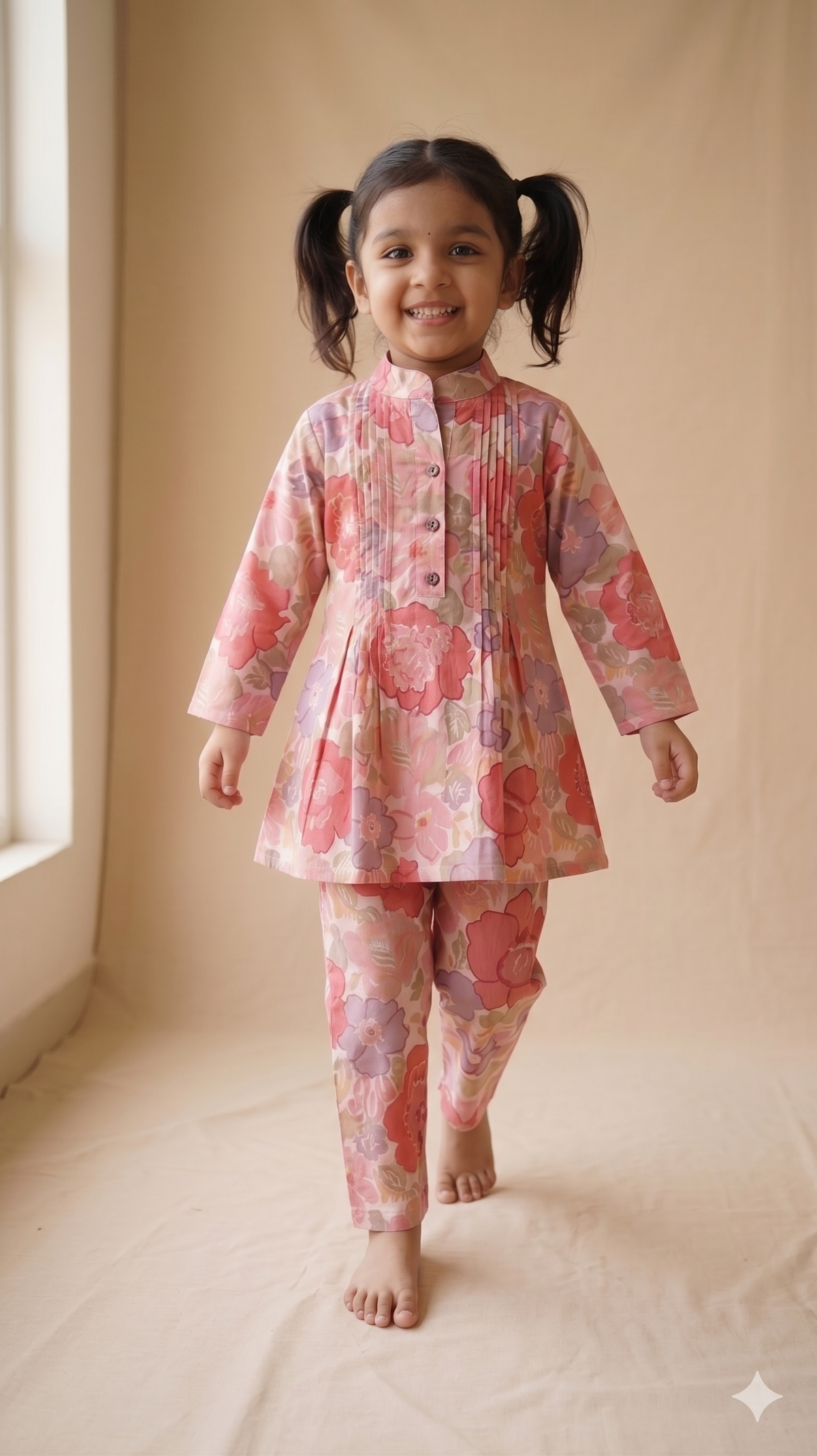 The Garden Hour Kurta Style Top Pant Set