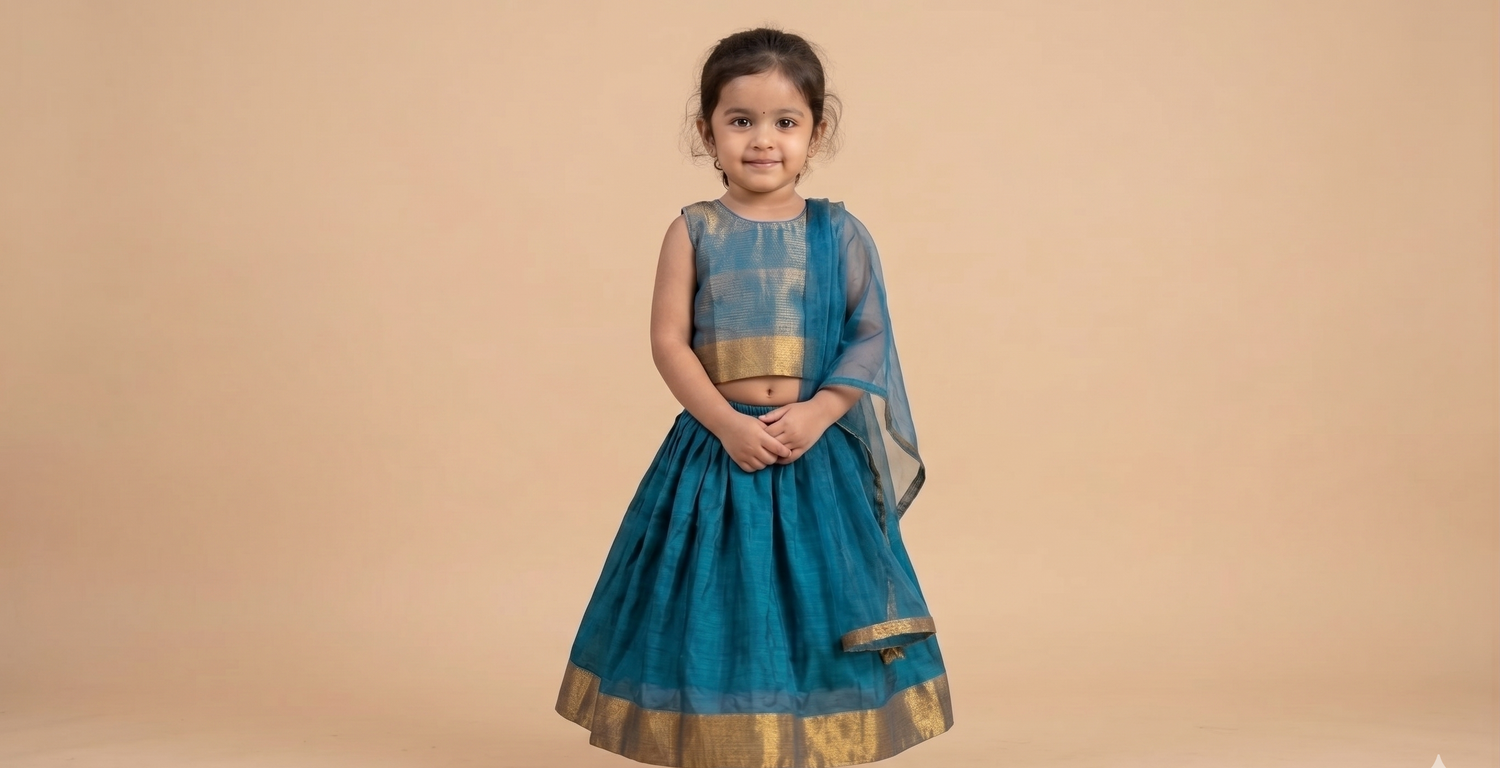 Neelambari Silk Lehenga Set