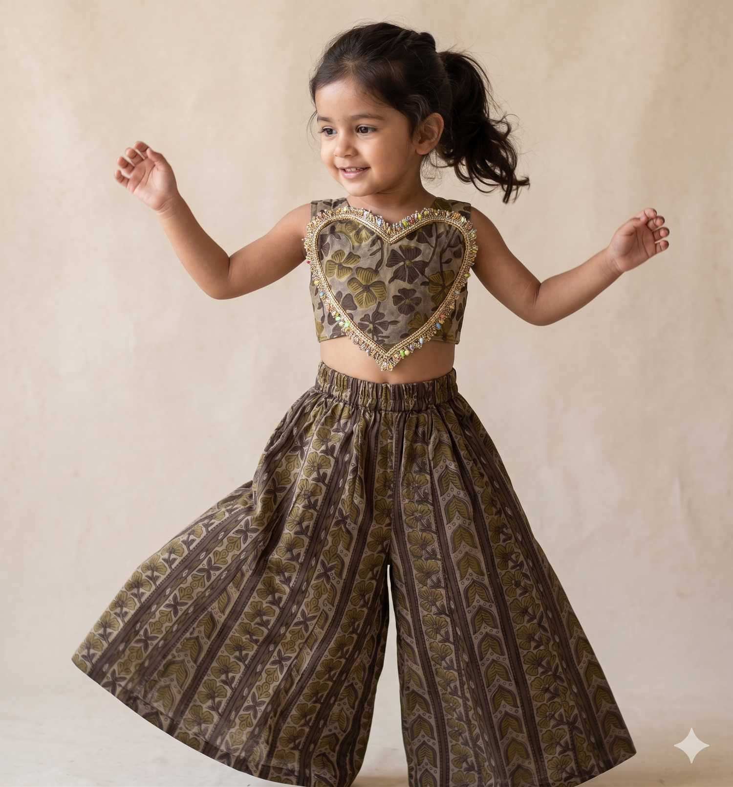 Dil Nawaz Crop Top and Palazzo Set
