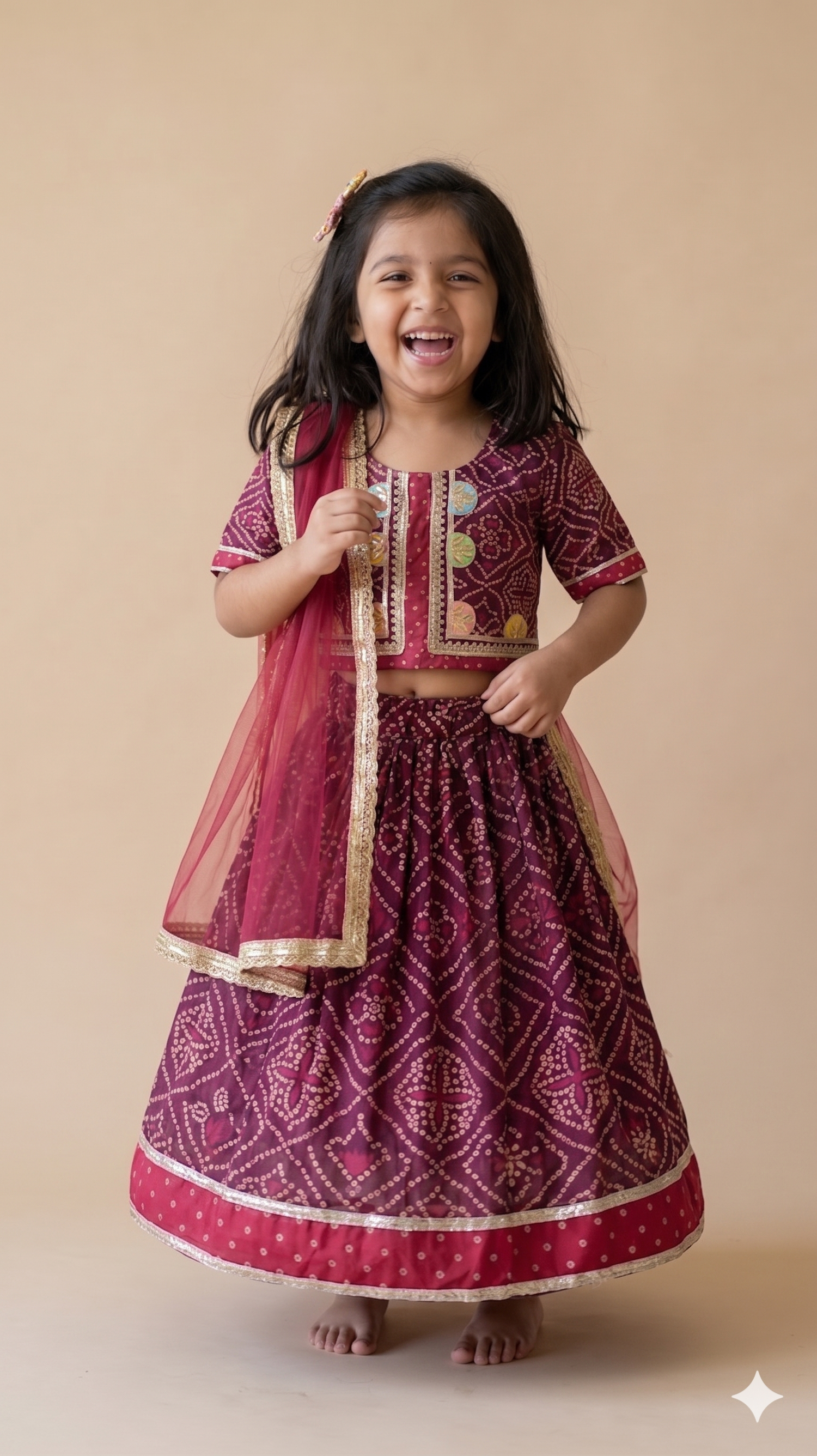 The Twirl of a Thousand Dots Lehenga Set