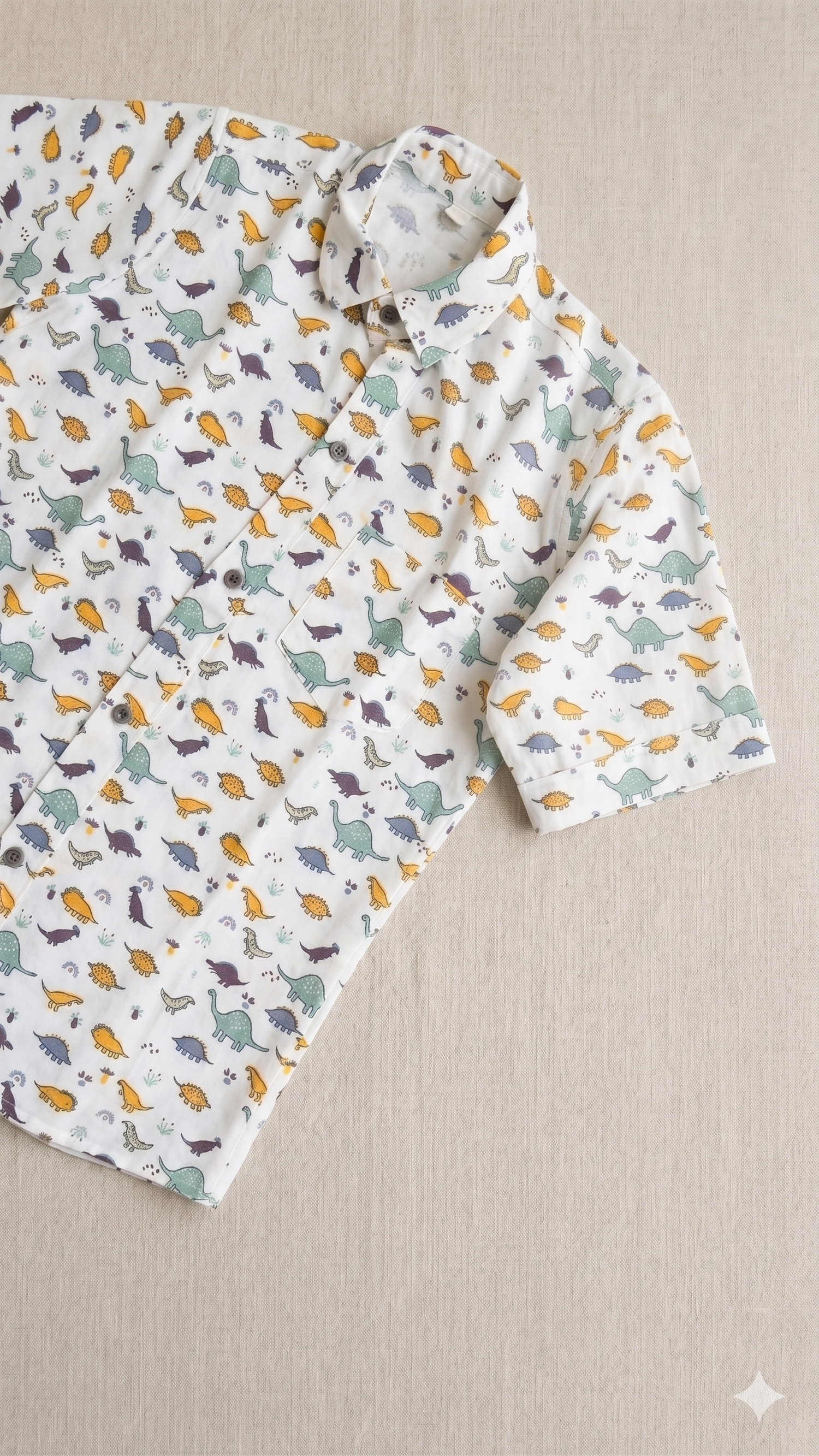 Dino World All-Over Print Short-Sleeve Shirt