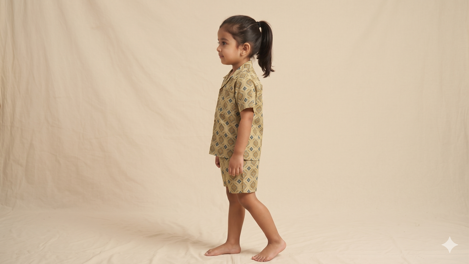Sheesh Mahal Sage Block Print Co-ord Set