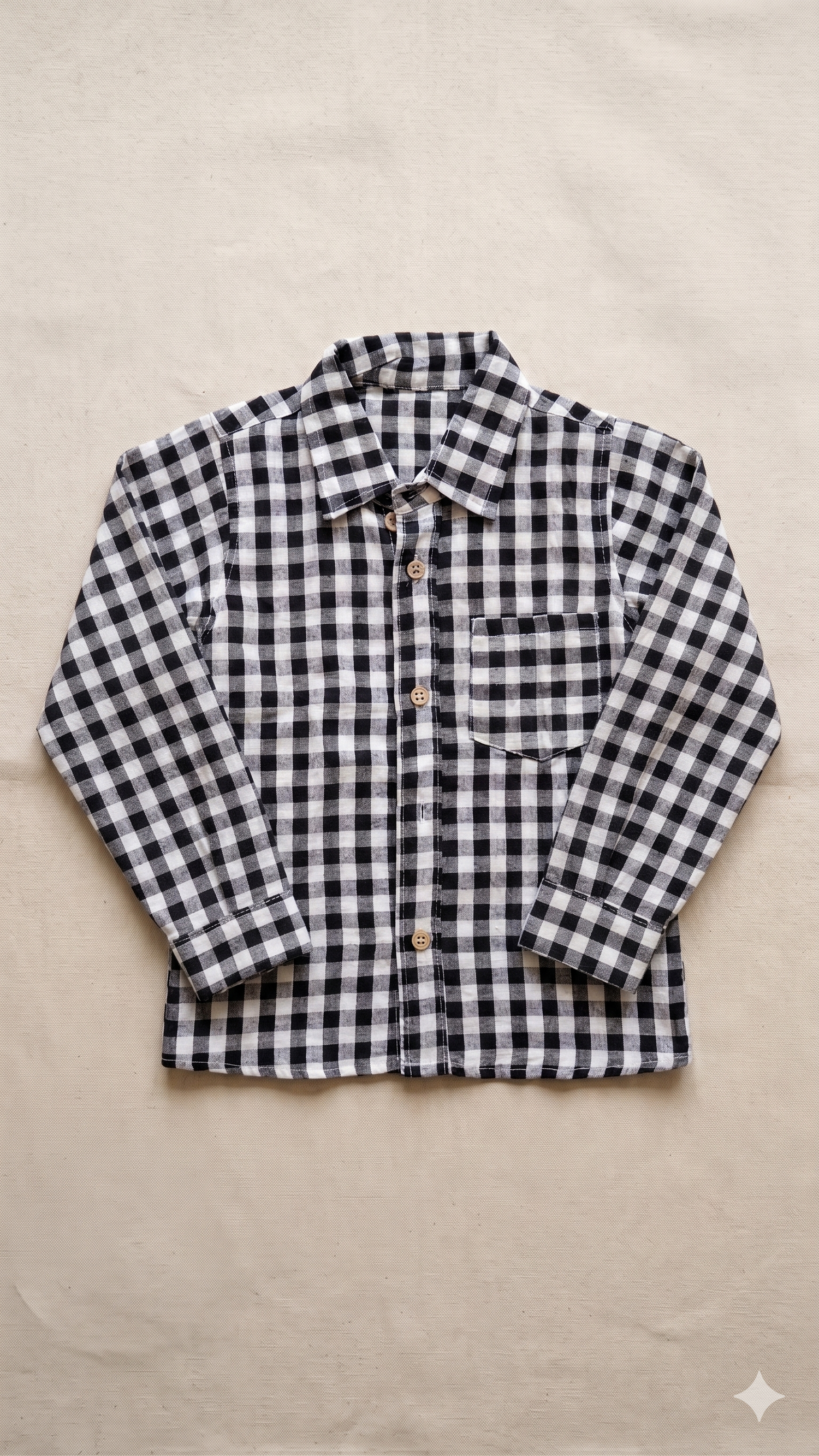 Classic Gingham Check Short-Sleeve Shirt
