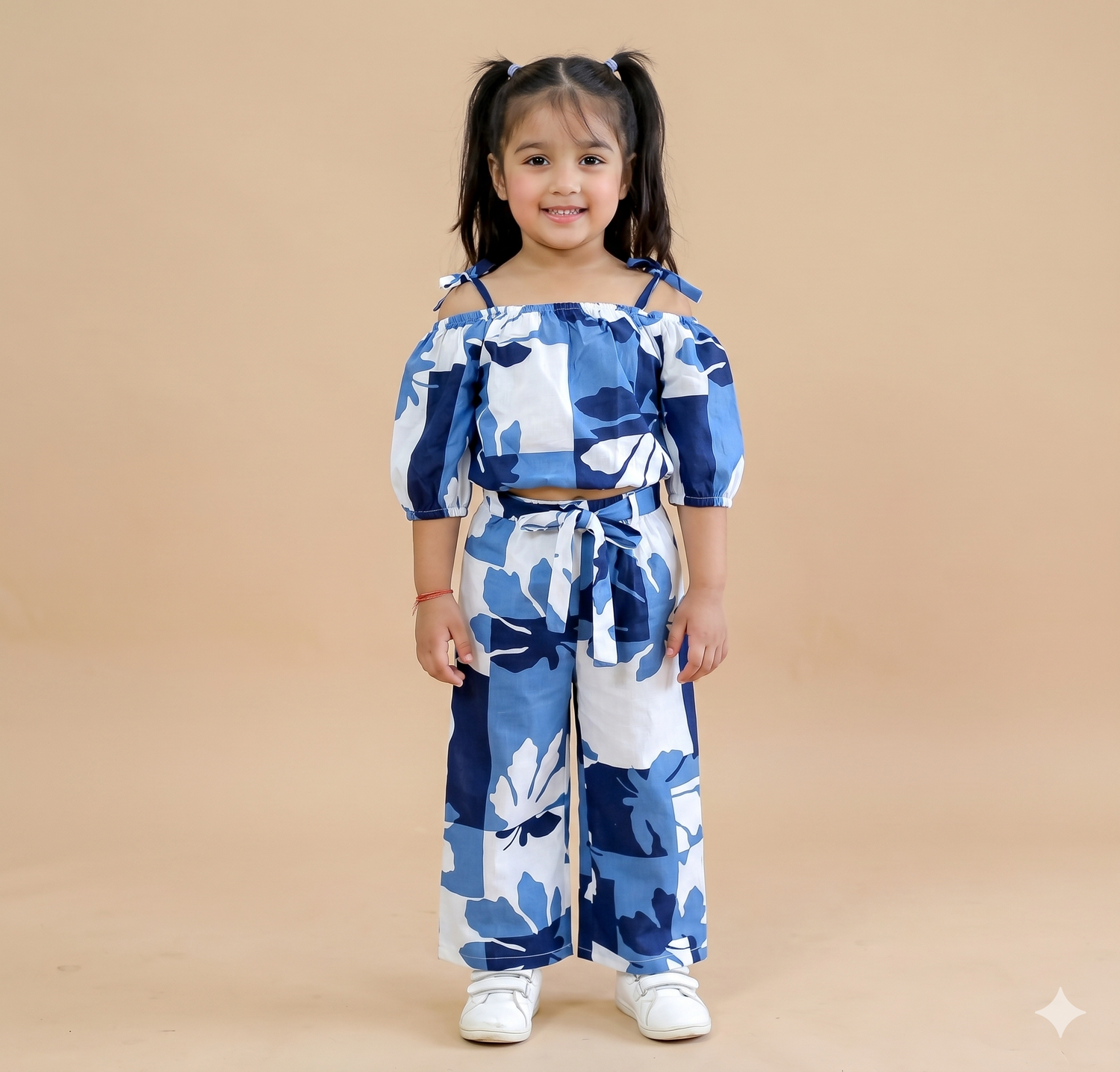 Girls The Blue Lagoon Off-Shoulder Co-ord Set