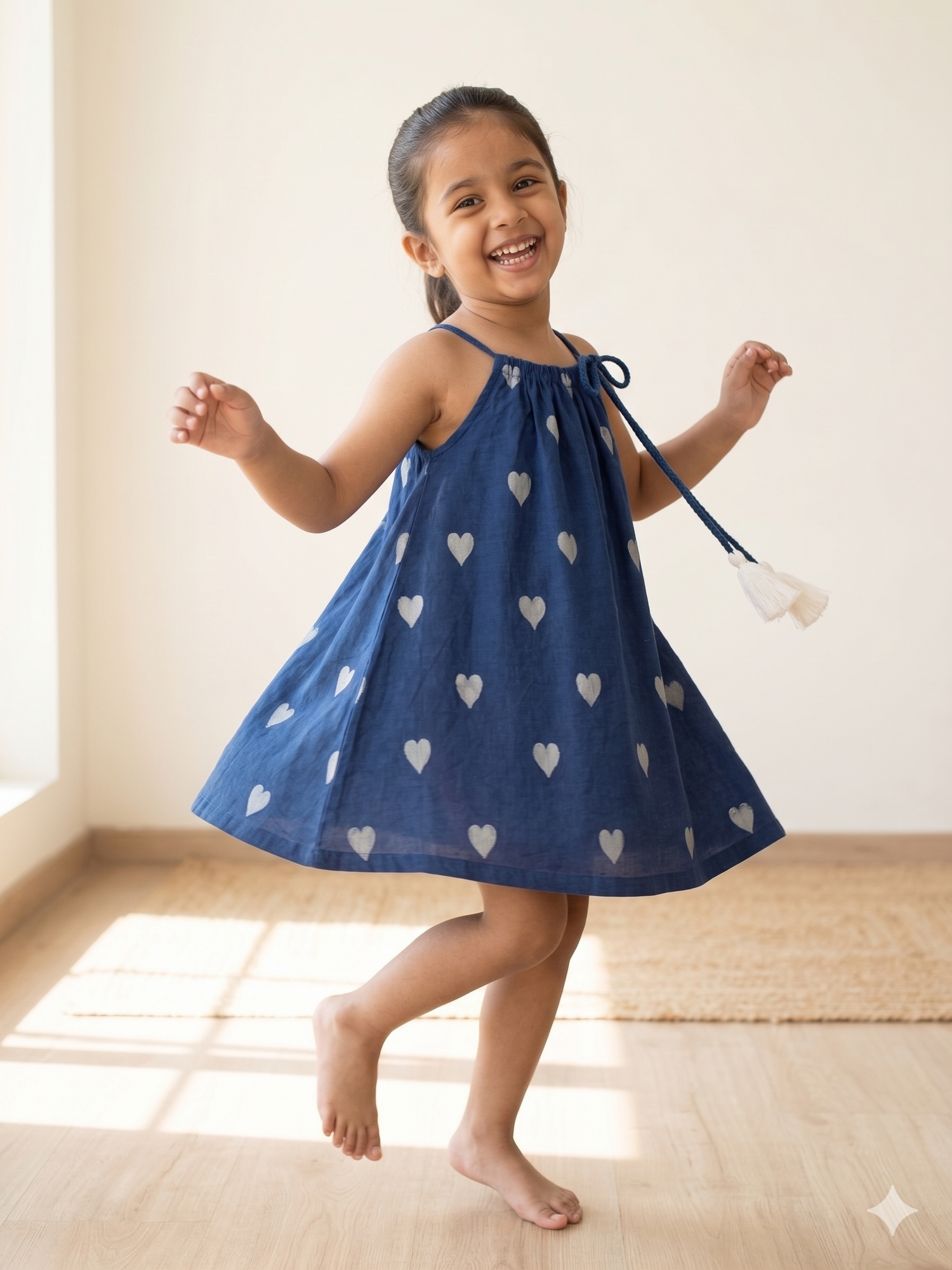 Dil Se Re Indigo Dabu Frock