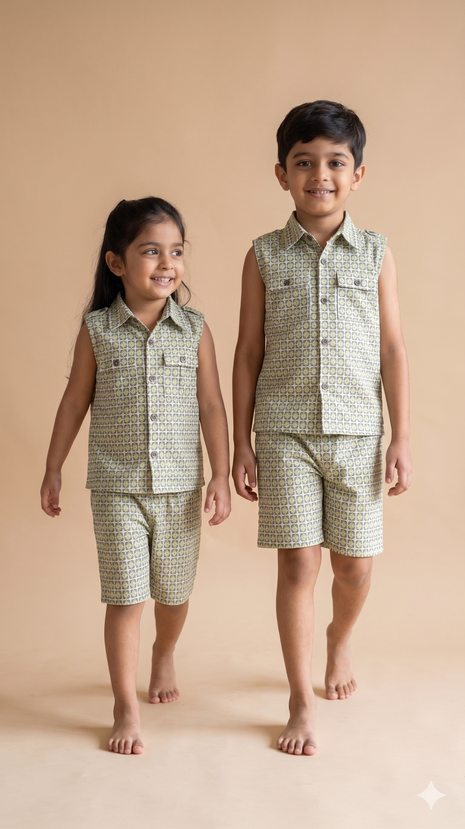 Unisex The Tile Garden Sage  Co-ord Set