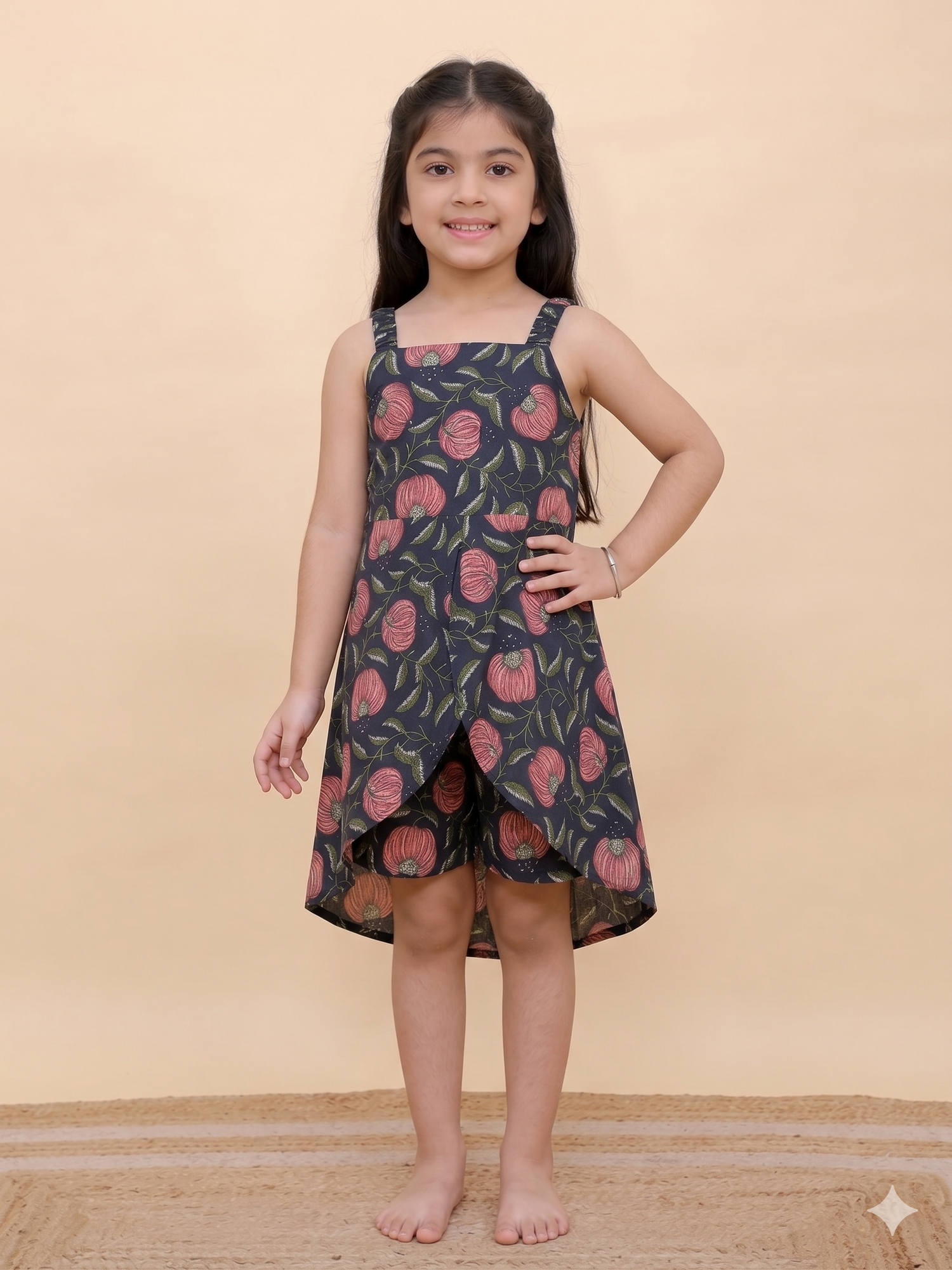 Amraai Navy Frock and Shorts Set