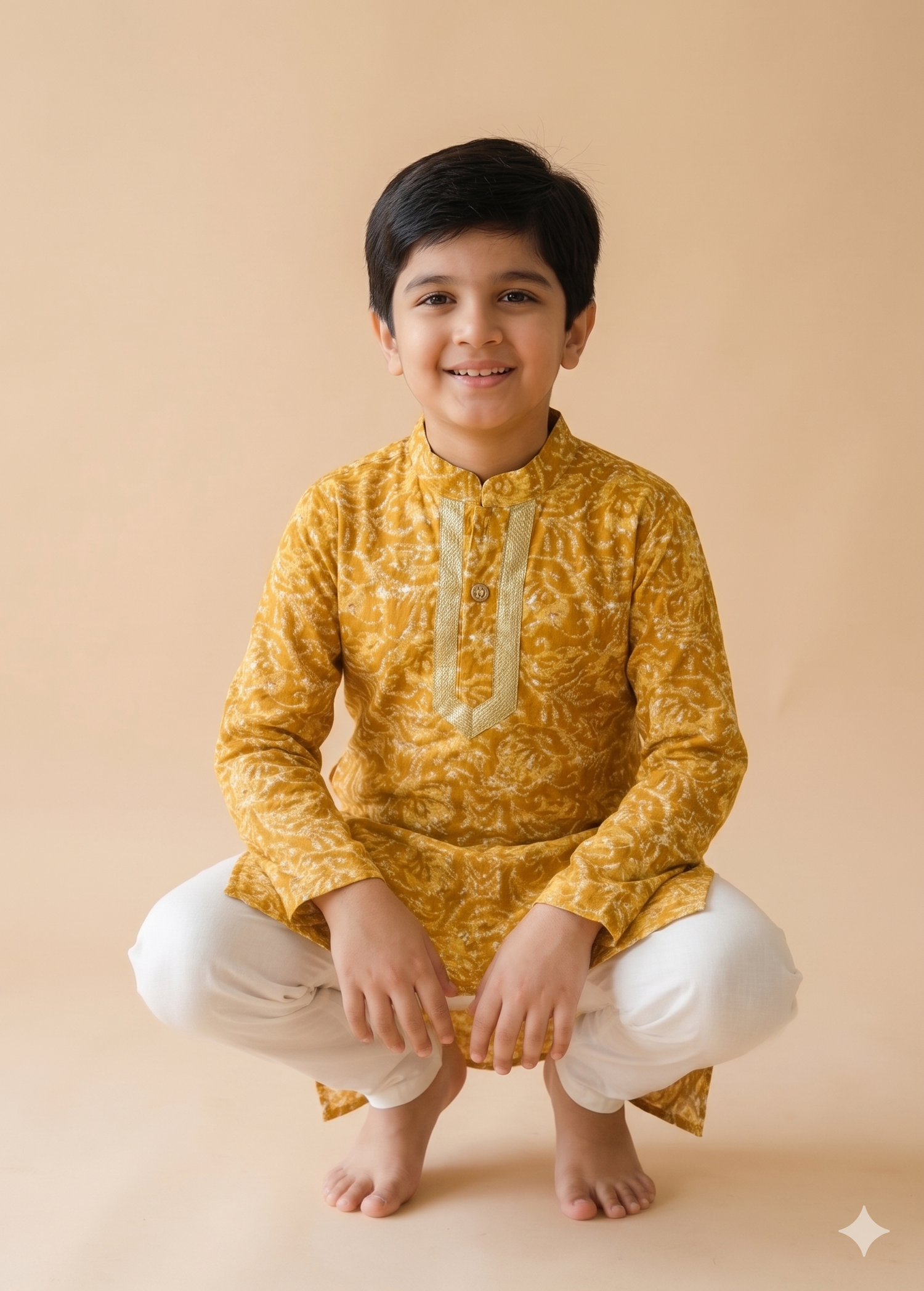 Zarbaft Handblock Kurta Set