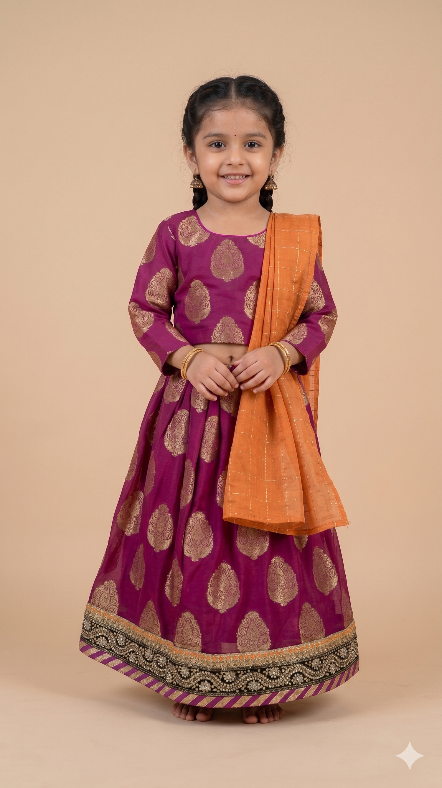 Kishori Chiffon Lehenga Choli Set with Dupatta