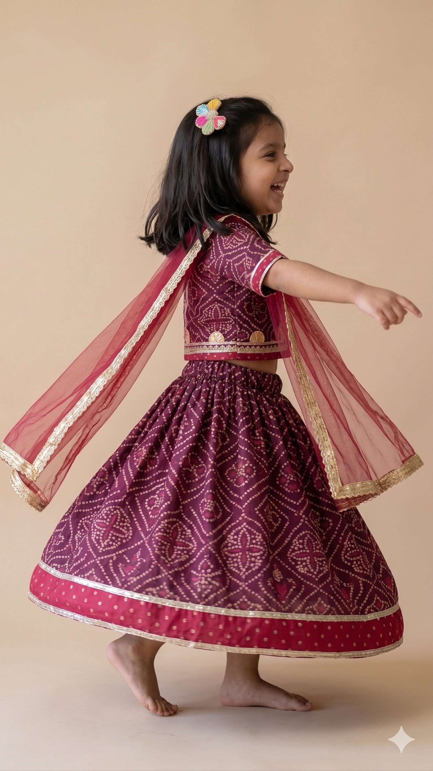 The Twirl of a Thousand Dots Lehenga Set