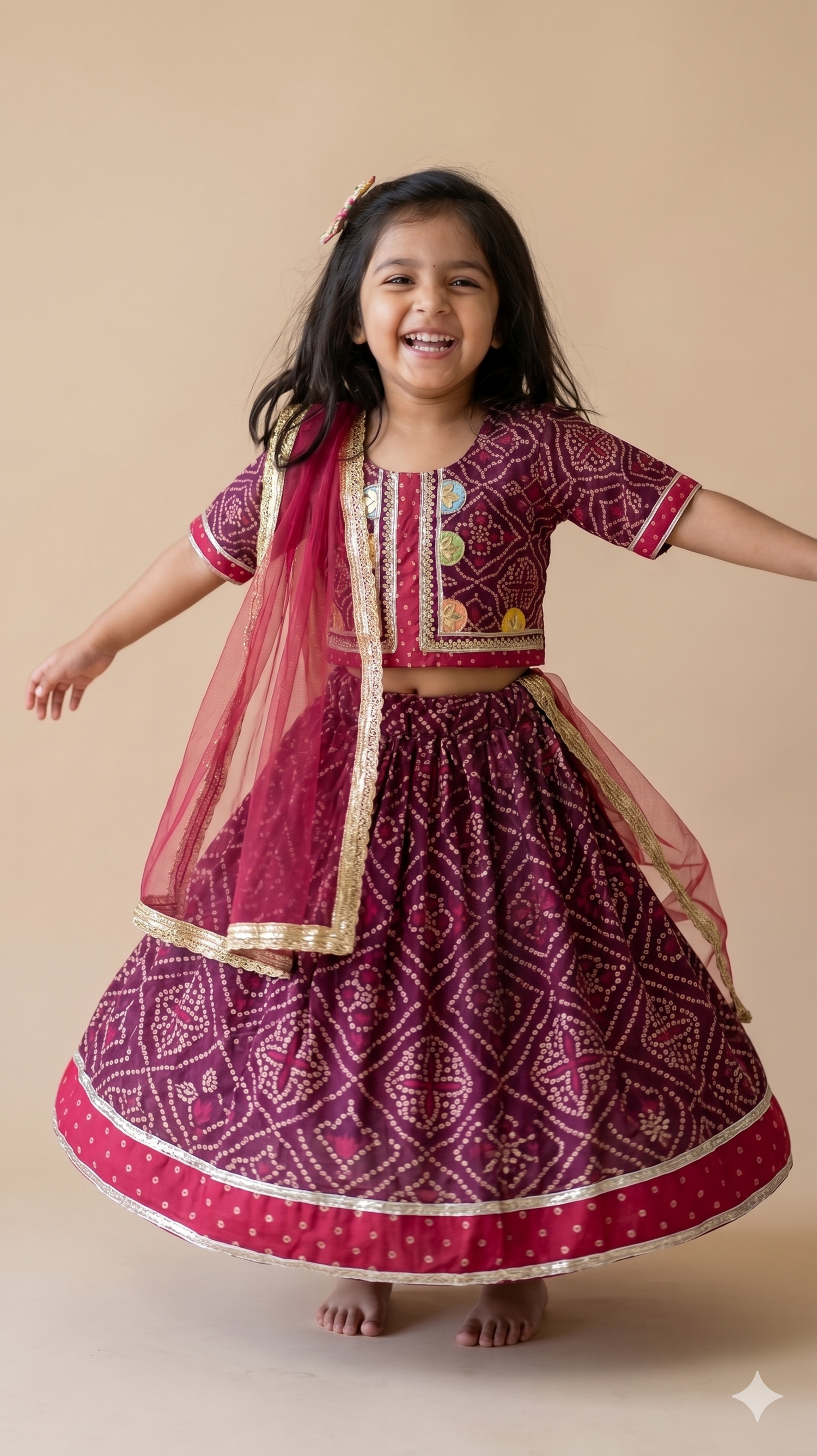 The Twirl of a Thousand Dots Lehenga Set