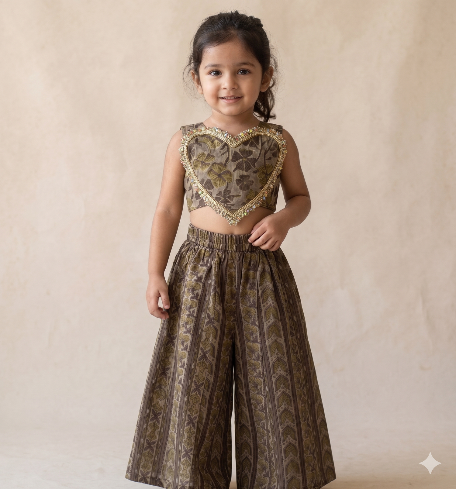 Dil Nawaz Crop Top and Palazzo Set