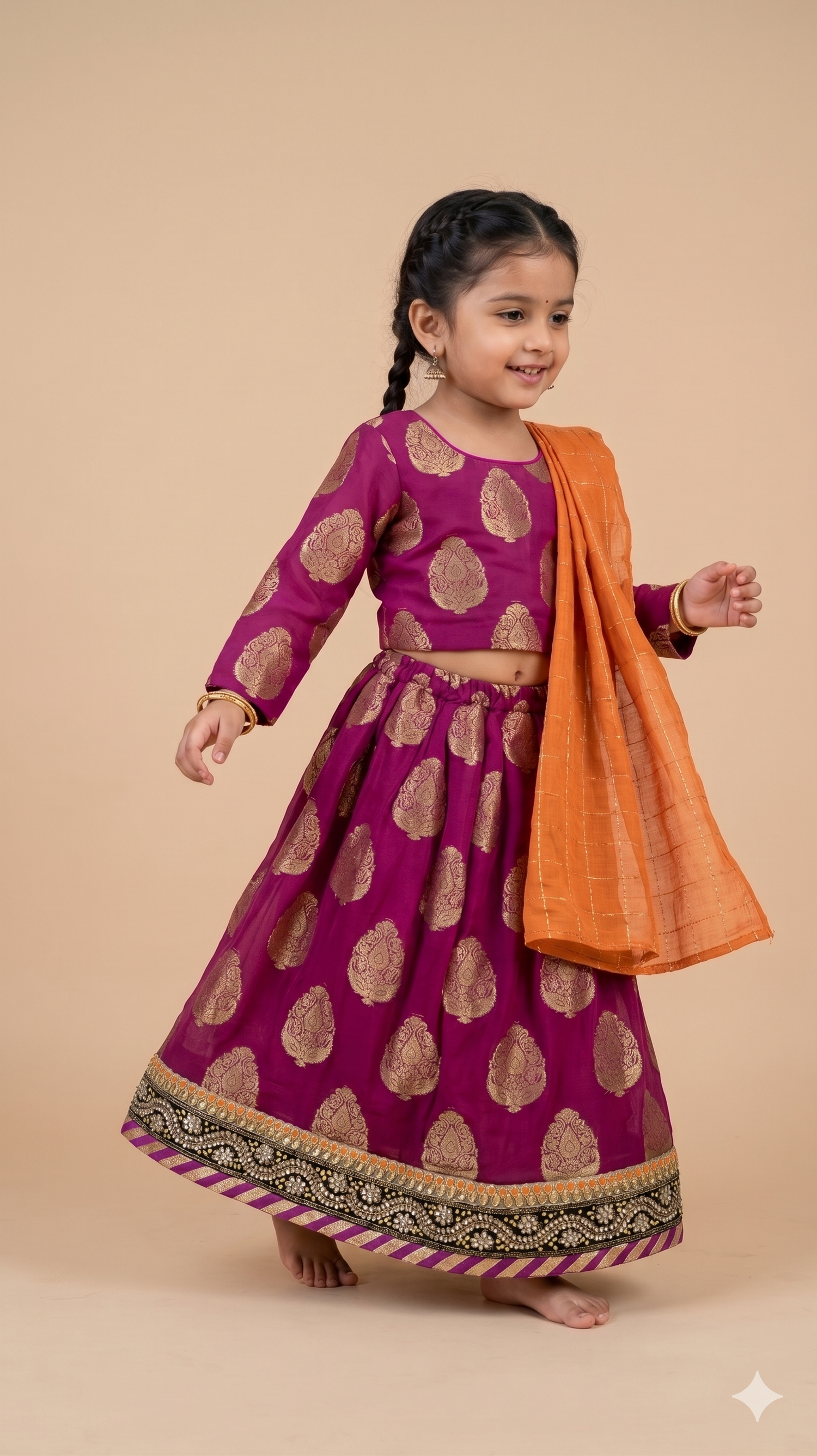 Kishori Chiffon Lehenga Choli Set with Dupatta