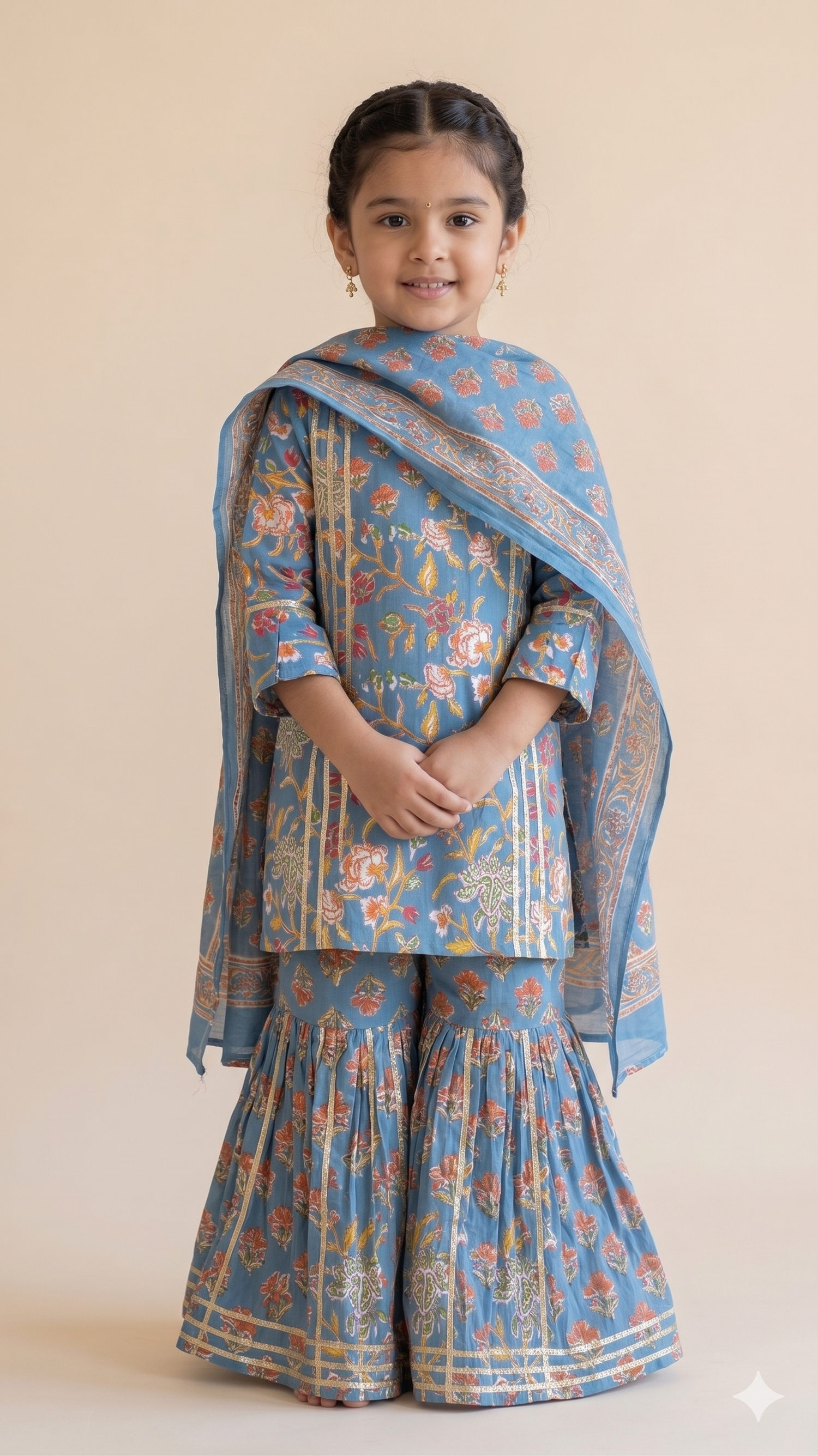 Indrani Kurta Sharara Set with Dupatta