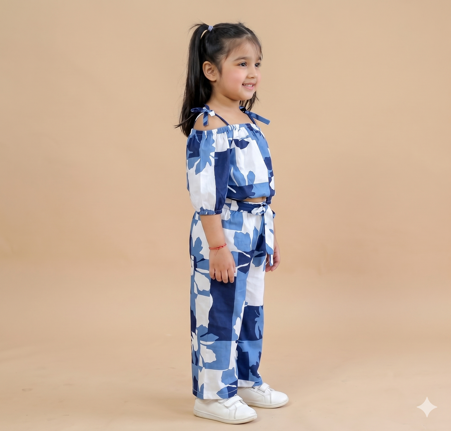 Girls The Blue Lagoon Off-Shoulder Co-ord Set