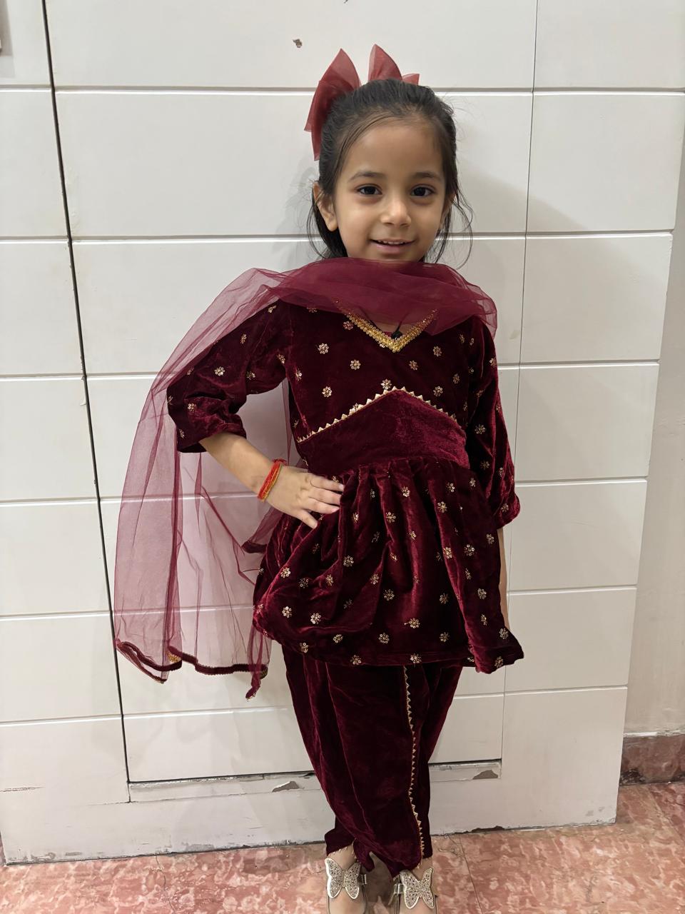 हैंड ब्लॉक प्रिंटेड लहंगा चोली